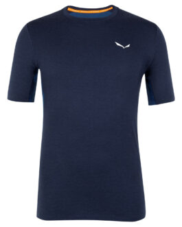 Pánské funkční triko Salewa CRISTALLO WARM AMR M T-SRT. Velikost: M / Barva: tmavě modrá