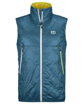 Pánská vesta Ortovox Swisswool Piz Vial Vest M Velikost: M / Barva: modrá