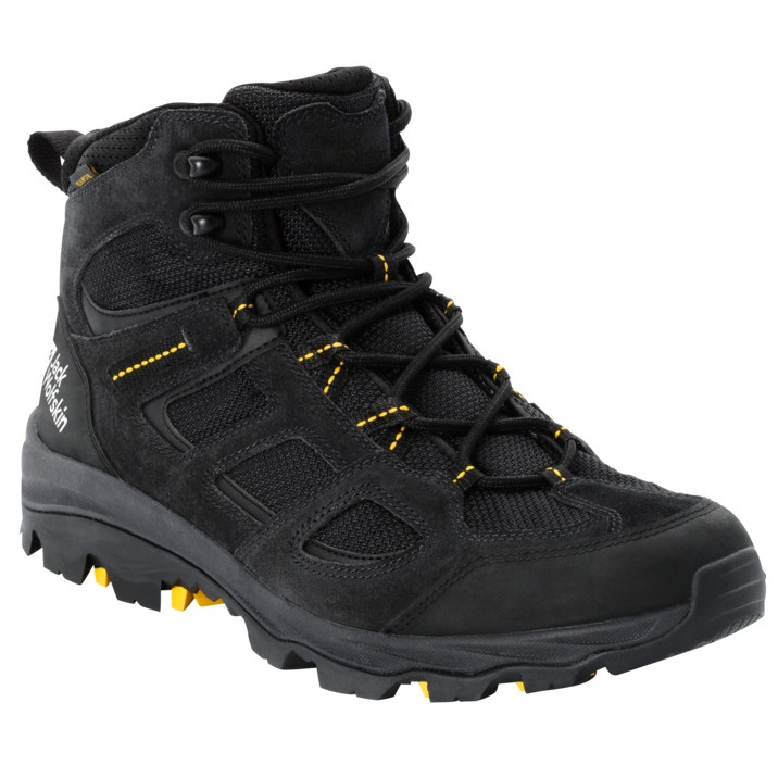 Pánské boty Jack Wolfskin Vojo 3 Texapore Mid M Velikost bot (EU): 47 / Barva: žlutá/černá