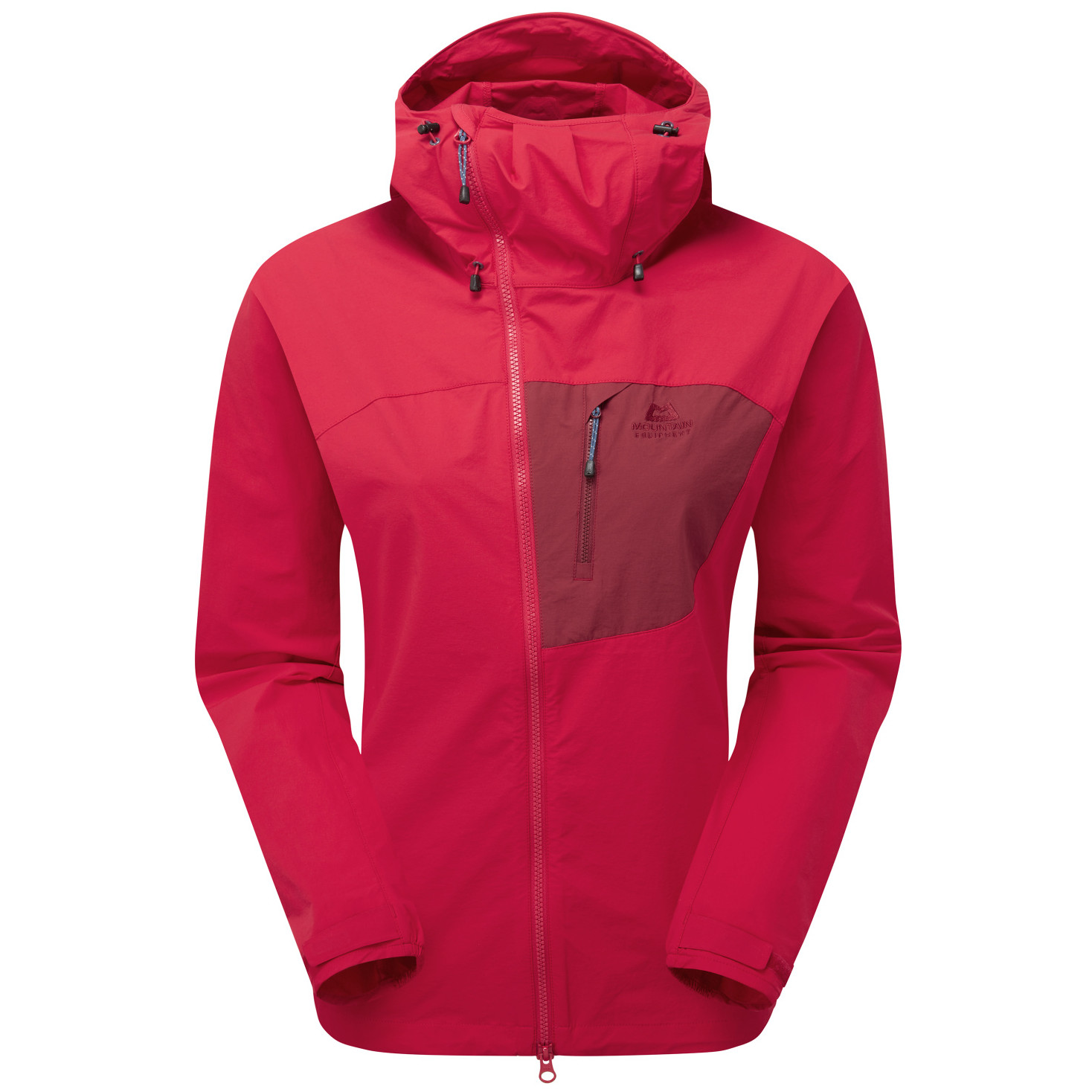 Dámská bunda Mountain Equipment Squall Hooded Wmns Jacket Velikost: L / Barva: červená