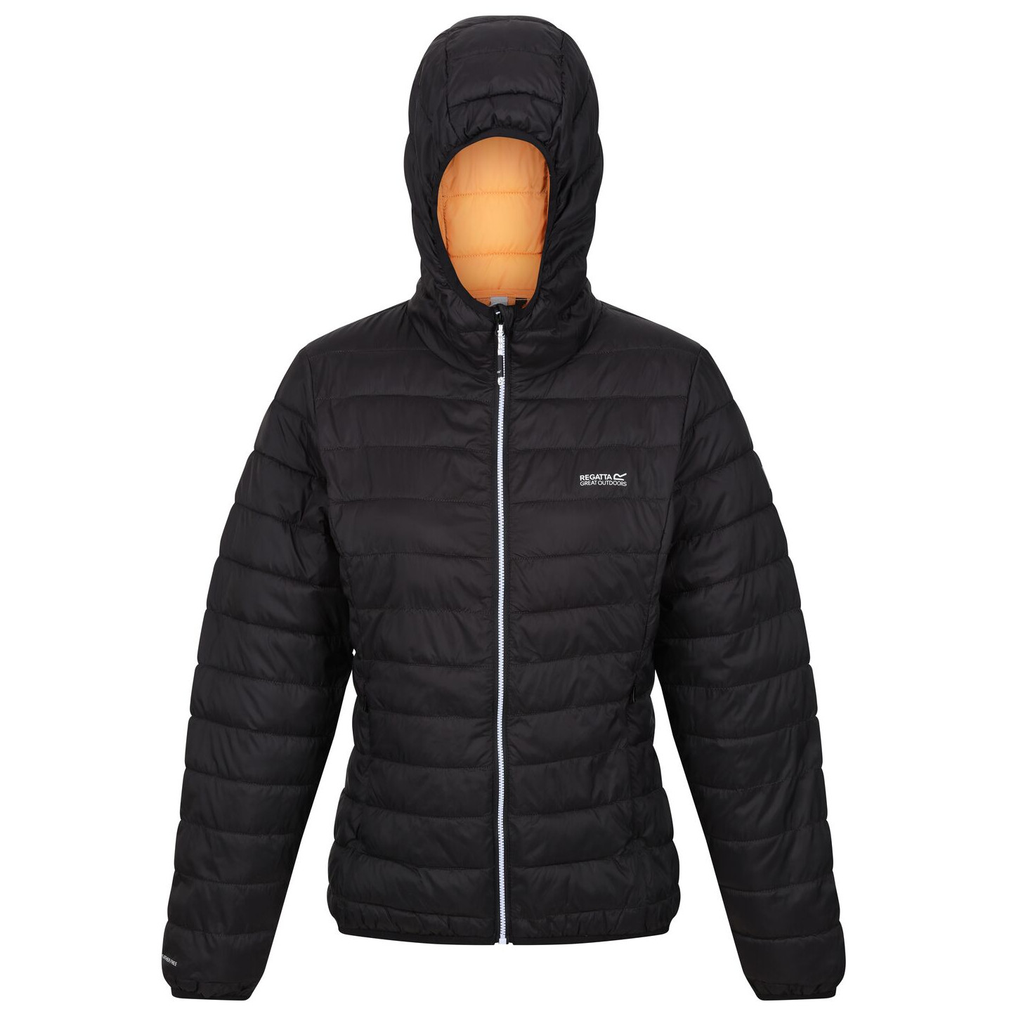 Dámská bunda Regatta Wmn Hooded Hillpack Velikost: XXL / Barva: černá/oranžová