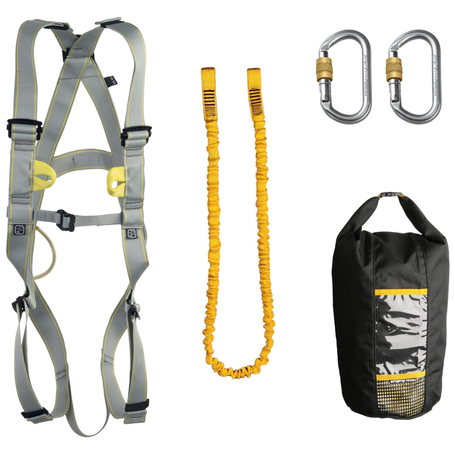 Zachycovací set Singing Rock M0022XX Velikost: XL-XXL / Barva: šedá