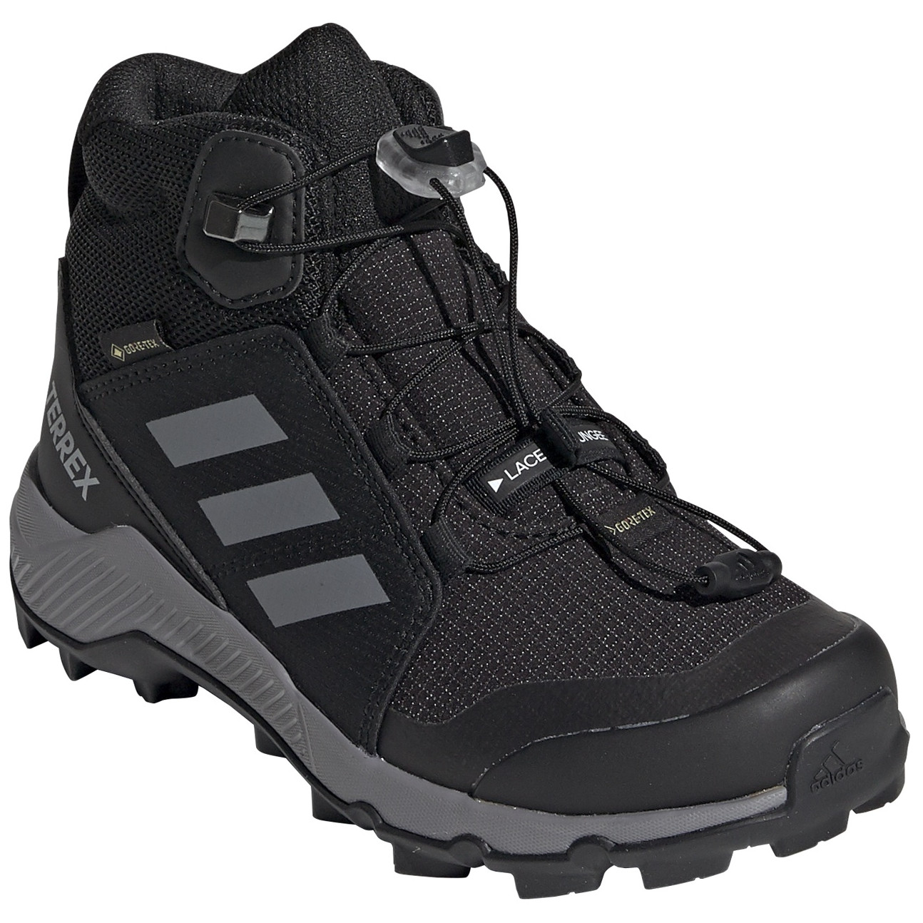 Dětské boty Adidas Terrex Mid Gtx K Velikost bot (EU): 32 / Barva: černá/šedá