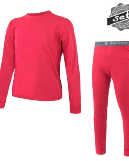 Dětské funkční prádlo Sensor Merino Air Set triko+spodky Dětská velikost: 150 / Barva: růžová