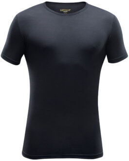 Pánské triko Devold Breeze Man T-Shirt short sleeve Velikost: M / Barva: černá