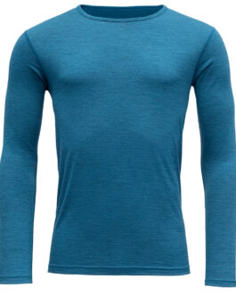 Pánské triko Devold Breeze Man Shirt long sleeve Velikost: XXL / Barva: modrá