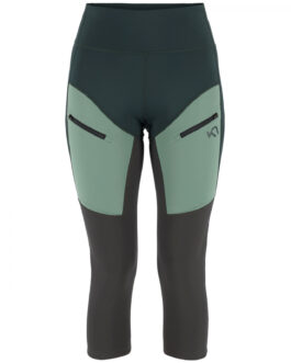 Dámské 3/4 legíny Kari Traa Ane Hiking Capri Velikost: S / Barva: zelená