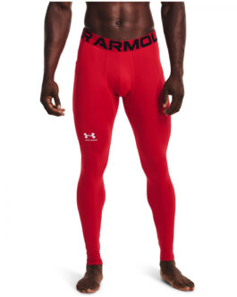 Pánské legíny Under Armour CG Armour Leggings Velikost: M / Barva: červená