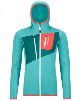 Dámská mikina Ortovox Fleece Grid Hoody W’s 2023 Velikost: L / Barva: modrá