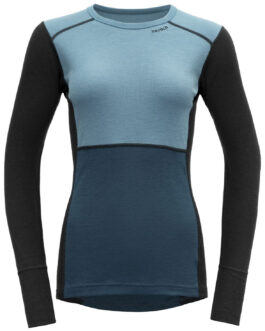 Dámské funkční triko Devold Lauparen Merino 190 Shirt Wmn Velikost: M / Barva: modrá/světle modrá