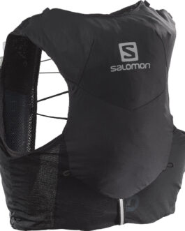 Běžecká vesta Salomon Adv Skin 5 With Flasks Velikost zad batohu: M / Barva: černá