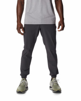 Pánské běžecké kalhoty Columbia Maxtrail Lightweight Woven Jogger Velikost: M / Barva: šedá