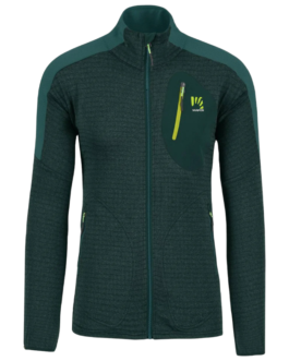 Pánská mikina Karpos Puez Fleece Velikost: L / Barva: zelená