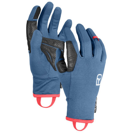 Dámské rukavice Ortovox Fleece Light Glove W Velikost: S / Barva: modrá