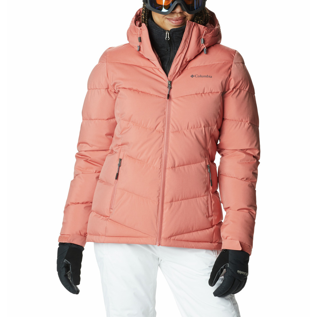 Dámská zimní bunda Columbia Abbott Peak Insulated Jacket Velikost: L / Barva: růžová