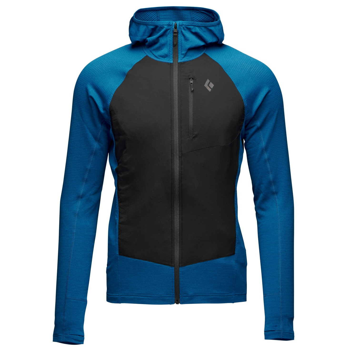 Pánská funkční mikina Black Diamond M Coefficient Lt Hybrid Hoody Velikost: L / Barva: modrá/černá