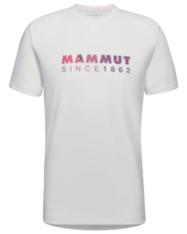 Pánské triko Mammut Trovat T-Shirt Men Logo Velikost: M / Barva: bílá