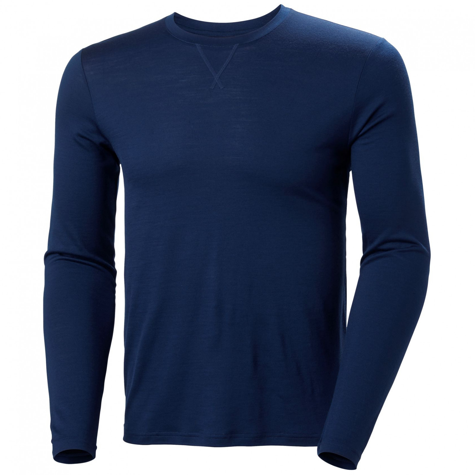 Pánské funkční triko Helly Hansen Hh Merino Crew Velikost: XL / Barva: modrá