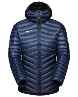 Dámská bunda Mammut Broad Peak IN Hooded Jacket W Velikost: L / Barva: modrá