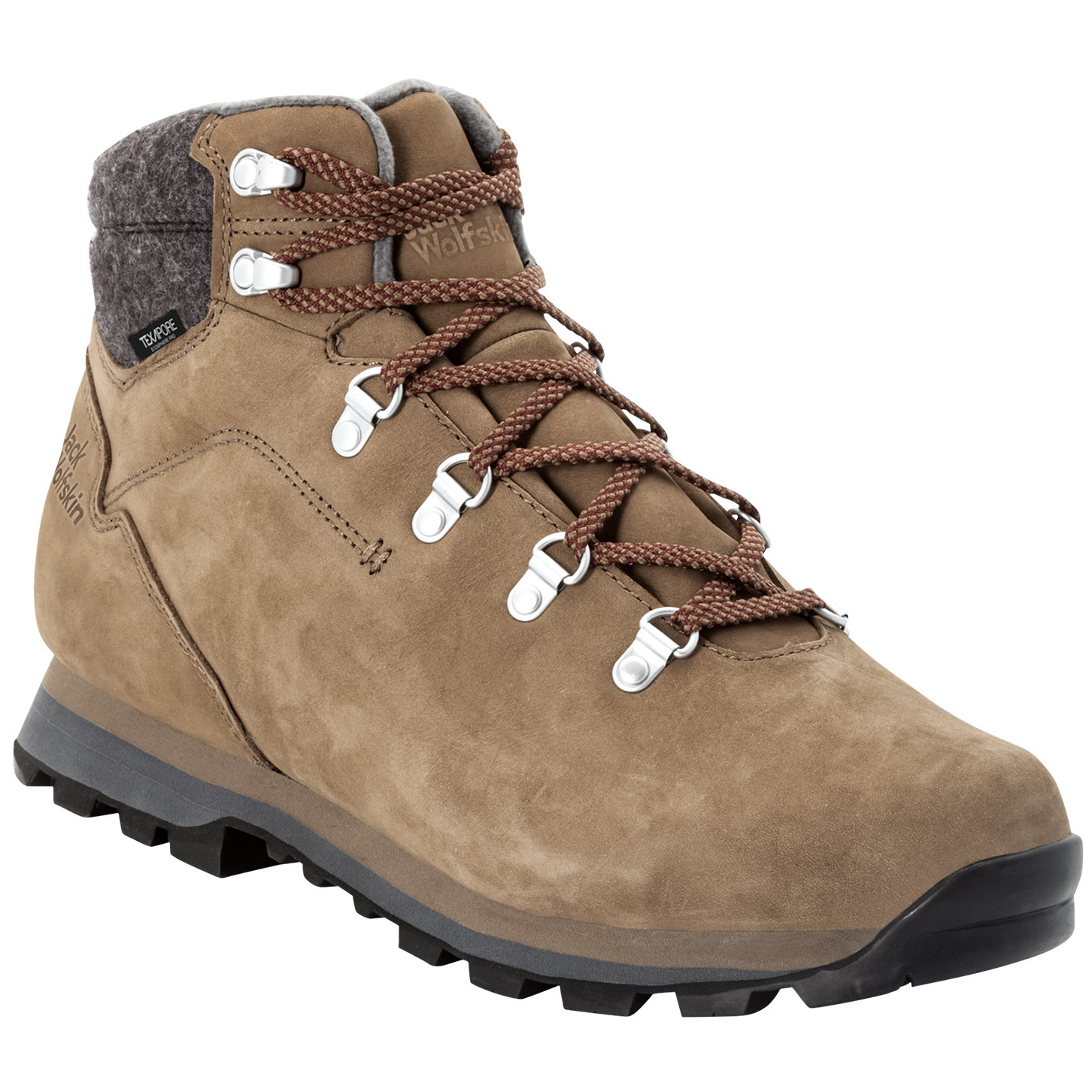 Pánské zimní boty Jack Wolfskin Thunder Bay Texapore Mid M Velikost bot (EU): 46 / Barva: béžová