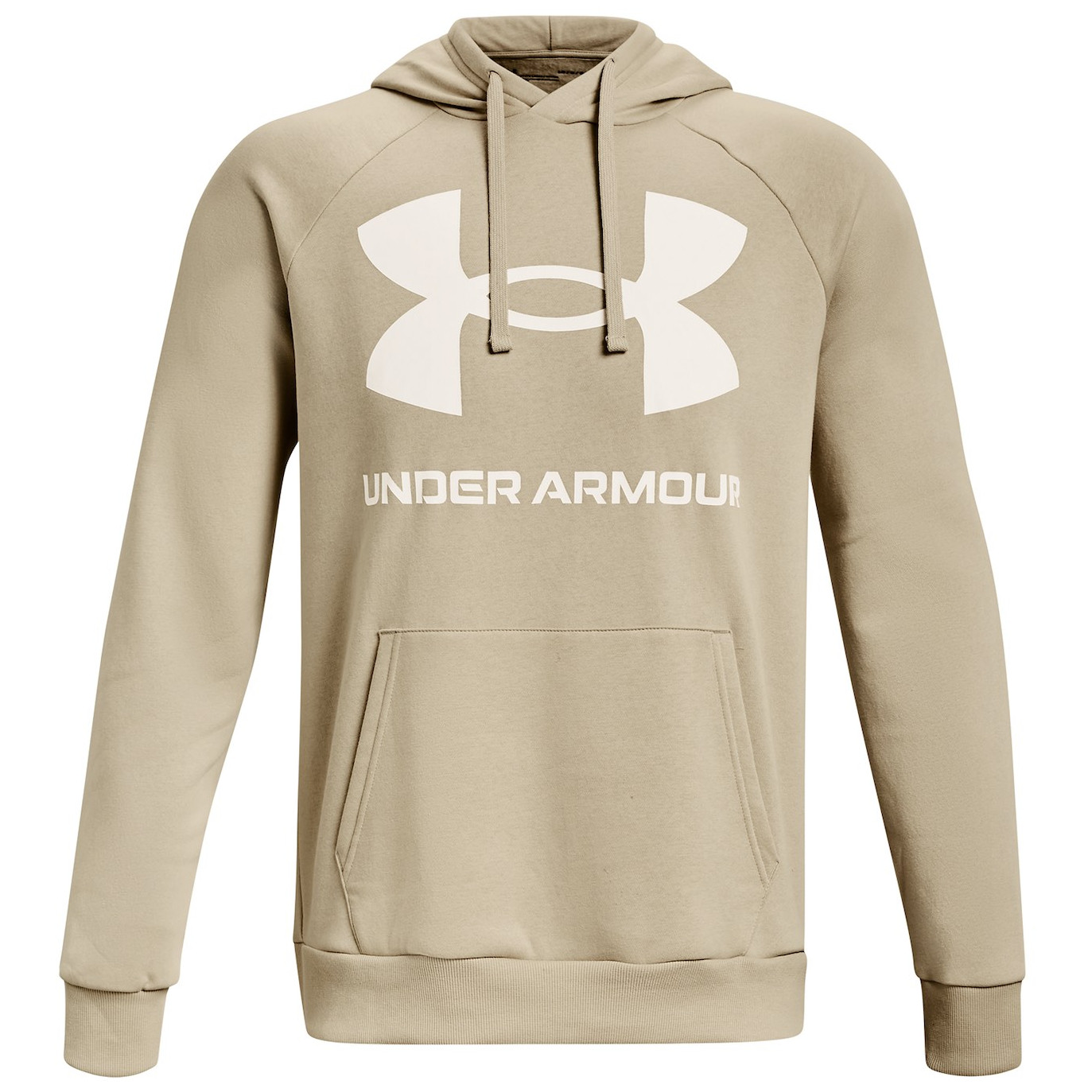 Pánská mikina Under Armour Rival Fleece Big Logo HD Velikost: XL / Barva: béžová