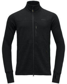 Pánská funkční mikina Devold Thermo Wool Jkt Man Velikost: L / Barva: černá