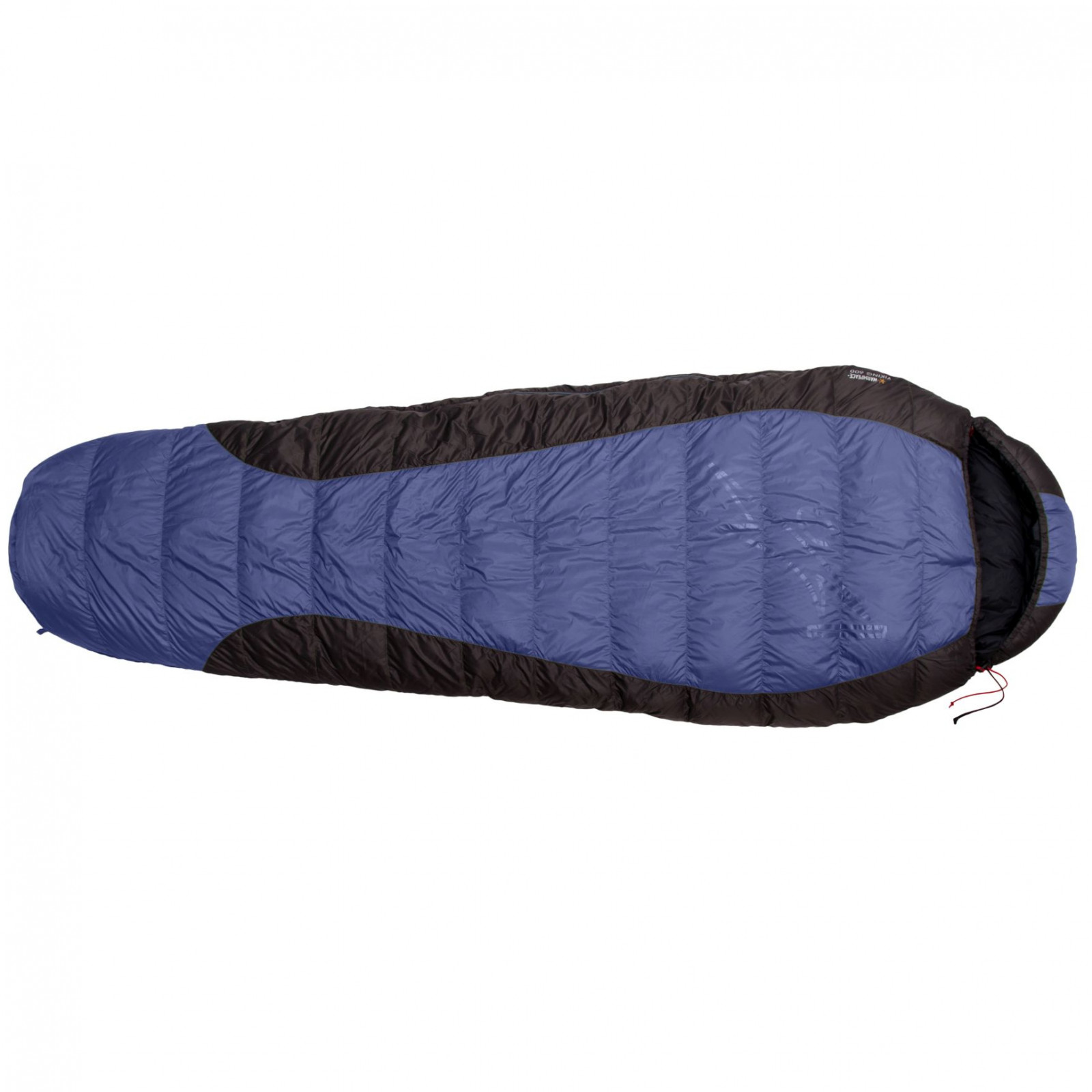 Péřový spacák Warmpeace Viking 600 180 cm Zip: Levý / Barva: modrá/šedá