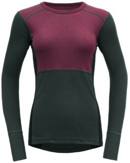 Dámské funkční triko Devold Lauparen Merino 190 Shirt Wmn Velikost: S / Barva: červená/šedá