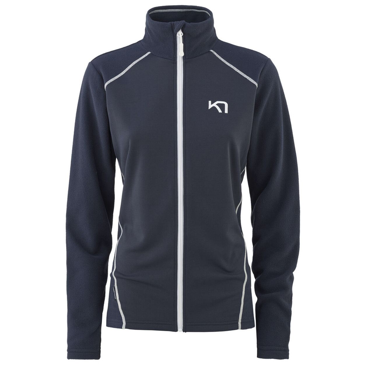 Dámská mikina Kari Traa Kari F/Z Fleece Velikost: S / Barva: modrá/bíla