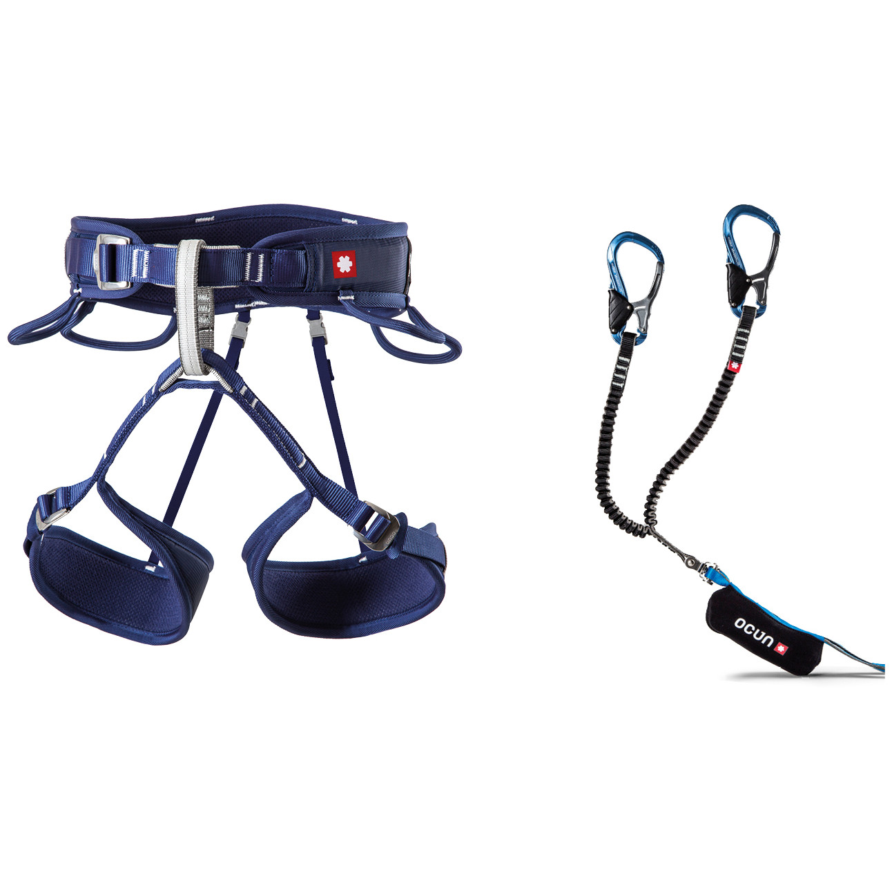 Ferratový set Ocún Via Ferrata Twist Tech Captur Pro Swivel Set Velikost: M-L / Barva: modrá