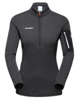 Dámská funkční mikina Mammut Aenergy Light ML Half Zip Pull Women Velikost: M / Barva: šedá/černá