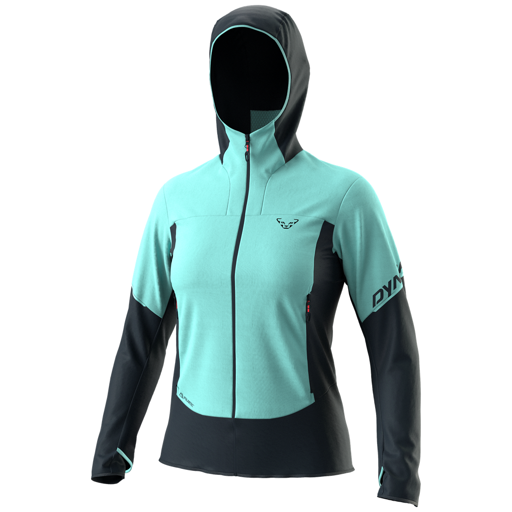 Dámská větrovka Dynafit Traverse Alpha Hooded Jkt W Velikost: L / Barva: černá/modrá