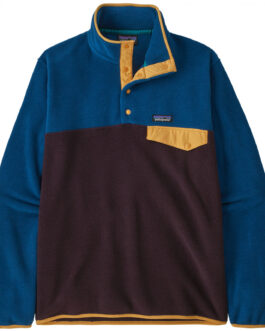 Pánská mikina Patagonia Lightweight Synchilla Snap-T Pullover Velikost: L / Barva: modrá/fialová