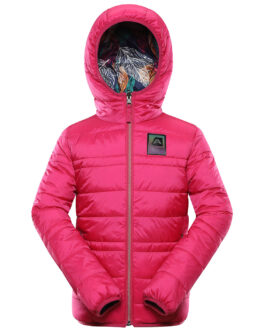 Dětská zimní bunda Alpine Pro Eromo Dětská velikost: 164-170 / Barva: růžová