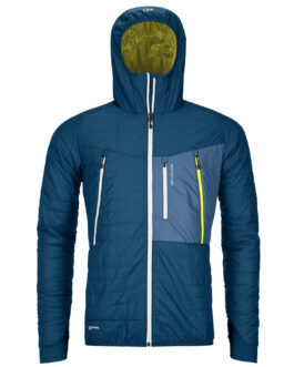 Pánská bunda Ortovox Swisswool Piz Boe Jacket M Velikost: XXL / Barva: modrá