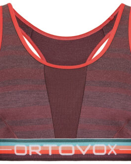 Sportovní podprsenka Ortovox 185 Rock’N’Wool Sport Top W Velikost: S / Barva: růžová