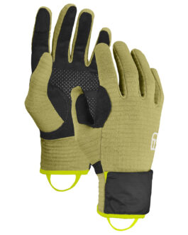 Rukavice Ortovox Fleece Grid Cover Glove M Velikost rukavic: L / Barva: zelená