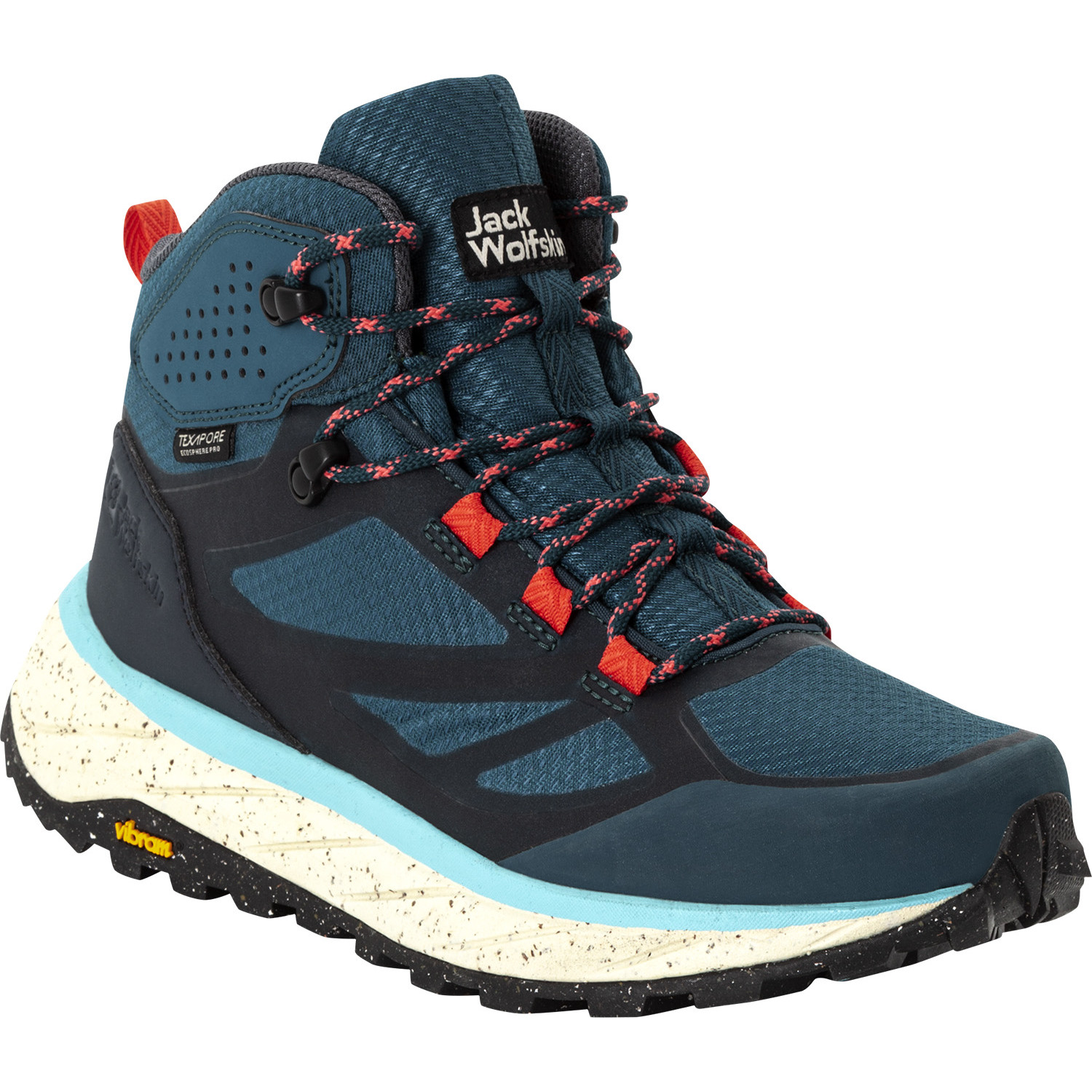 Dámské turistické boty Jack Wolfskin Terraventure Texapore Mid W Velikost bot (EU): 38 / Barva: modrá