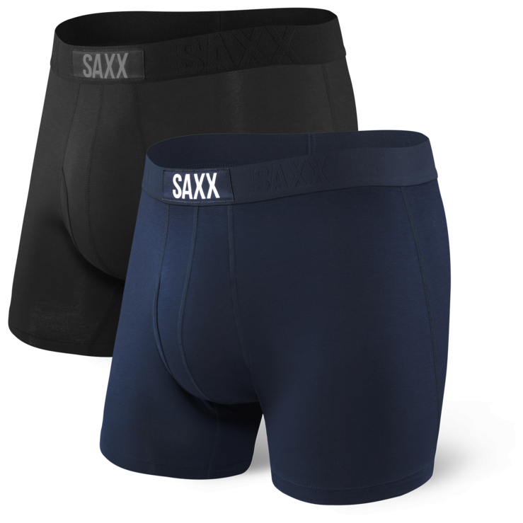 Boxerky Saxx Ultra Boxer Brief Fly 2Pk Velikost: L / Barva: černá/modrá
