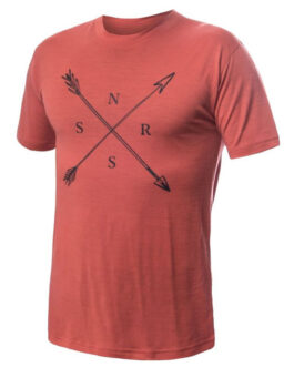 Pánské funkční triko Sensor Merino Active SNSR Velikost: XL / Barva: červená/oranžová