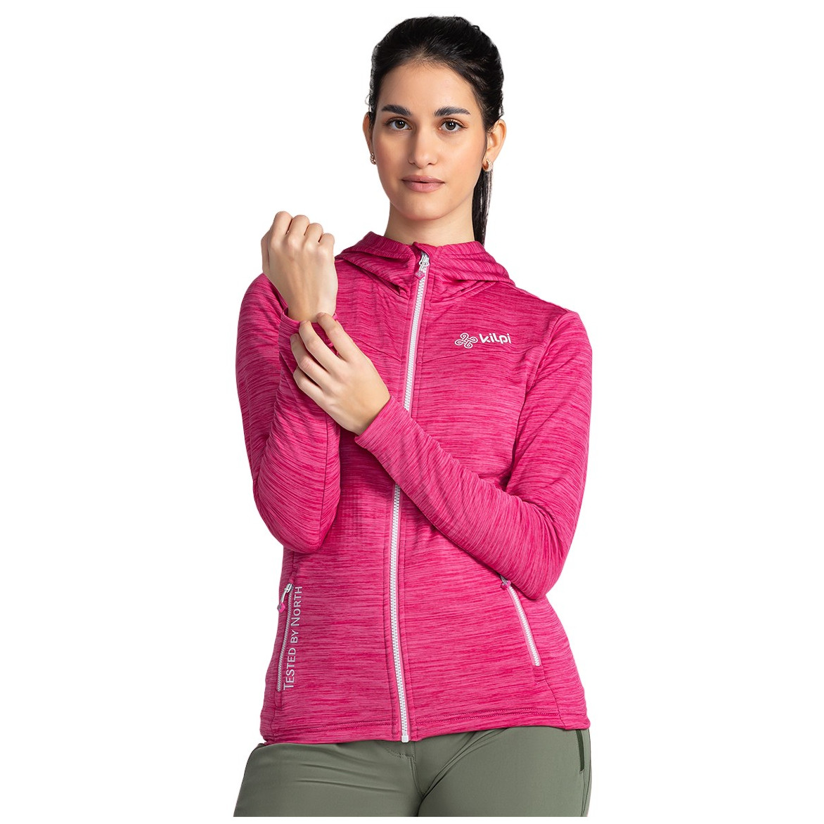 Dámská funkční mikina Kilpi Sevelen Velikost: M / Barva: růžová