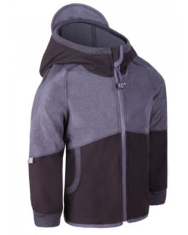 Dětská softshellová bunda Unuo Fleece Street Dětská velikost: 140-146 / Barva: černá