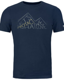 Pánské triko Ortovox 185 Merino Protact Ts M Velikost: XL / Barva: modrá