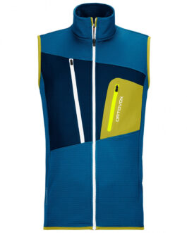 Pánská vesta Ortovox Fleece Grid Vest Velikost: M / Barva: světle modrá