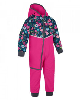 Dětská kombinéza Unuo Batolecí softshellová kombinéza Fleec Dětská velikost: 98-104 / Barva: růžová