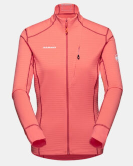 Dámská funkční mikina Mammut Taiss Light ML Jacket Women Velikost: S / Barva: růžová