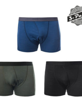 Pánské trenky Sensor Merino Air 3 Pack Velikost: XXL / Barva: černá/modrá