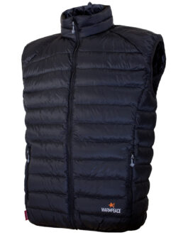 Pánská péřová vesta Warmpeace Drake Velikost: XL / Barva: černá