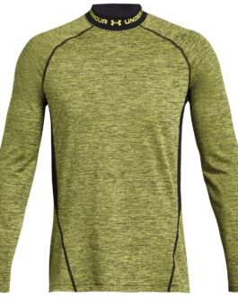 Pánské funkční triko Under Armour CG Armour Twist Mock Velikost: XXL / Barva: zelená