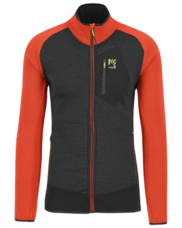 Pánská mikina Karpos Odle Fleece Velikost: M / Barva: oranžová/černá